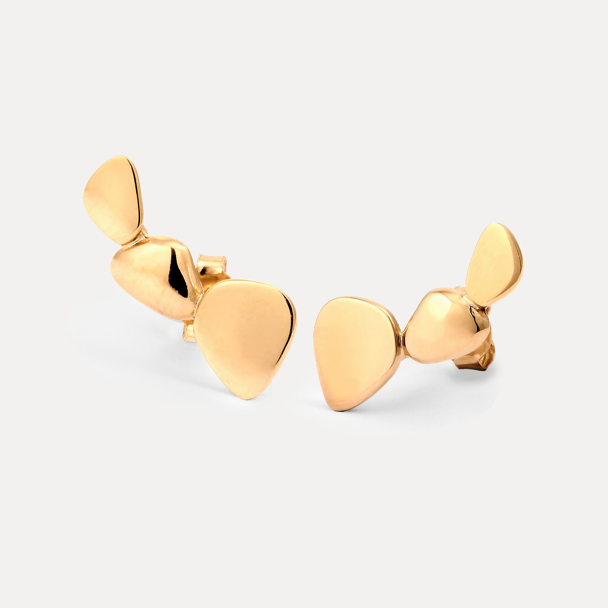 Stilnest Canyon Ear Climbers Ohrringe 585 Gold