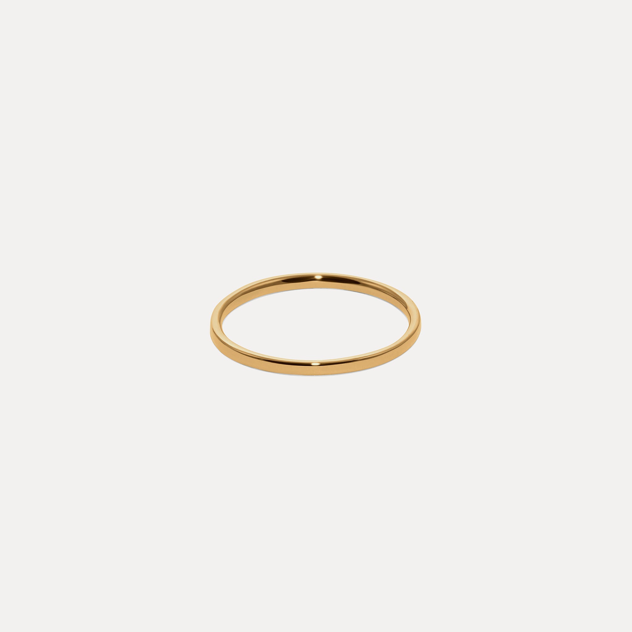 Stilnest Basic Ring 24k Gold Vermeil Größe 52