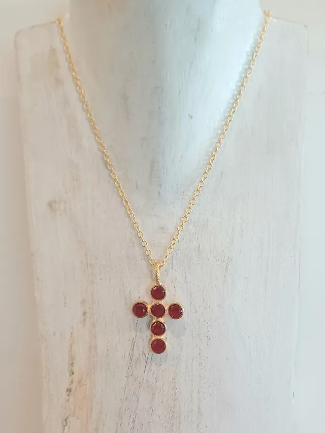 Alevá Bijoux Collane Sara Kreuz Halskette Set 40 cm