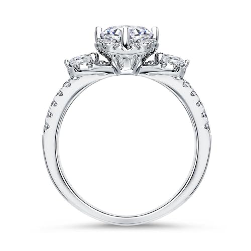 JEWLIX Verlobungsring 925 Silber Zirkonia Größe 60 Damen