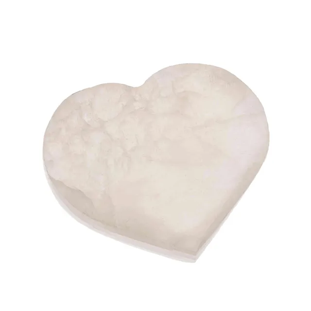 NKlaus Healing Crystals Selenit Herzplatte 7,5x8,5 cm Ladeplatte