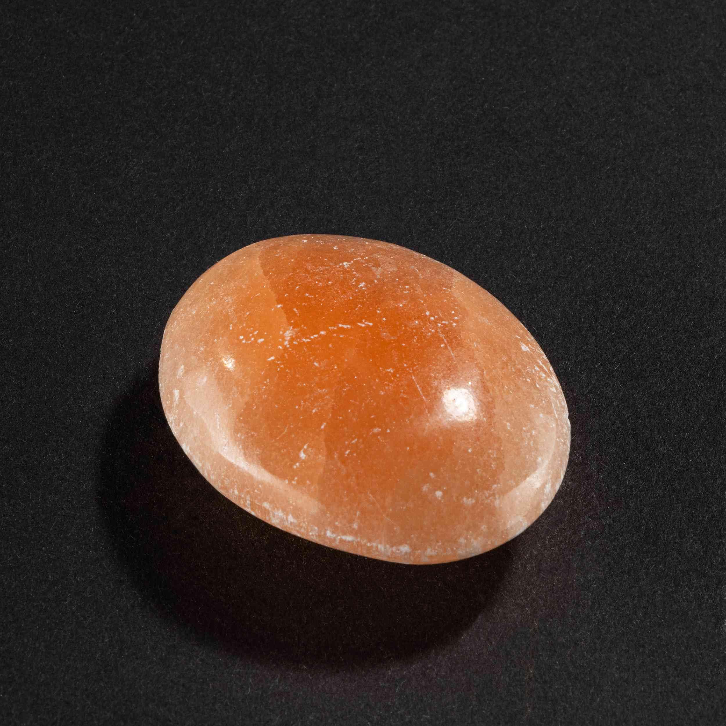 NKlaus Healing Crystals Pfirsich Selenit Handschmeichler 78 g