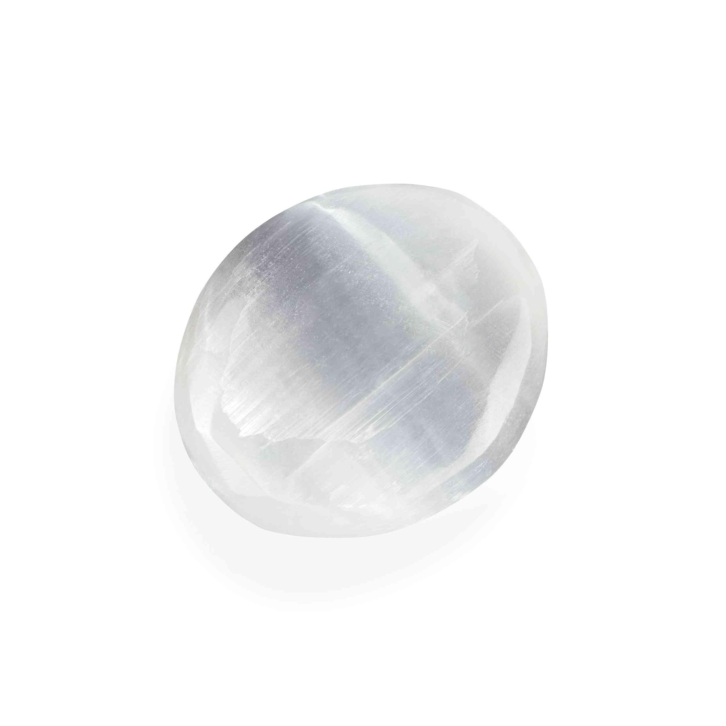 NKlaus Healing Crystals Selenit Handschmeichler Palmstein 33 g
