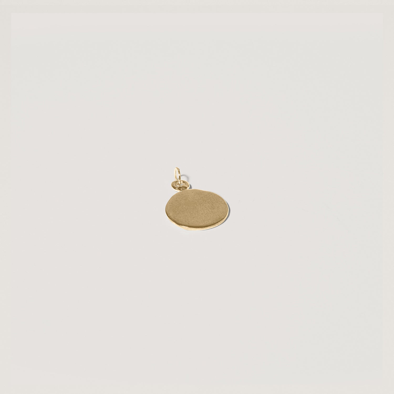 Stilnest Fluid Medallion Anhänger 585 Gold matt Massivgold