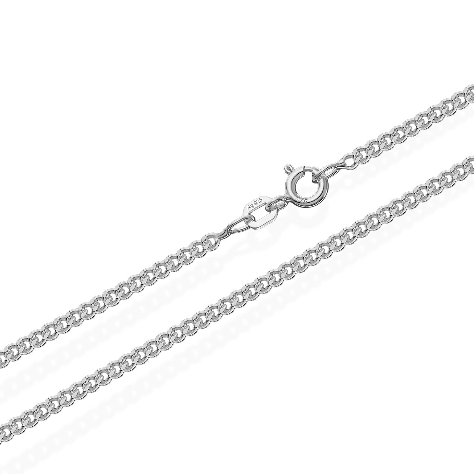 NKlaus JEWELLERY Panzerkette 925 Silber 60cm 2,1mm
