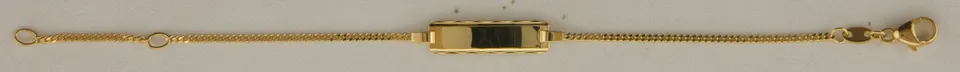Eugen Rühle Armbänder ID-Band Panzerkette 585 Gelbgold Diamant