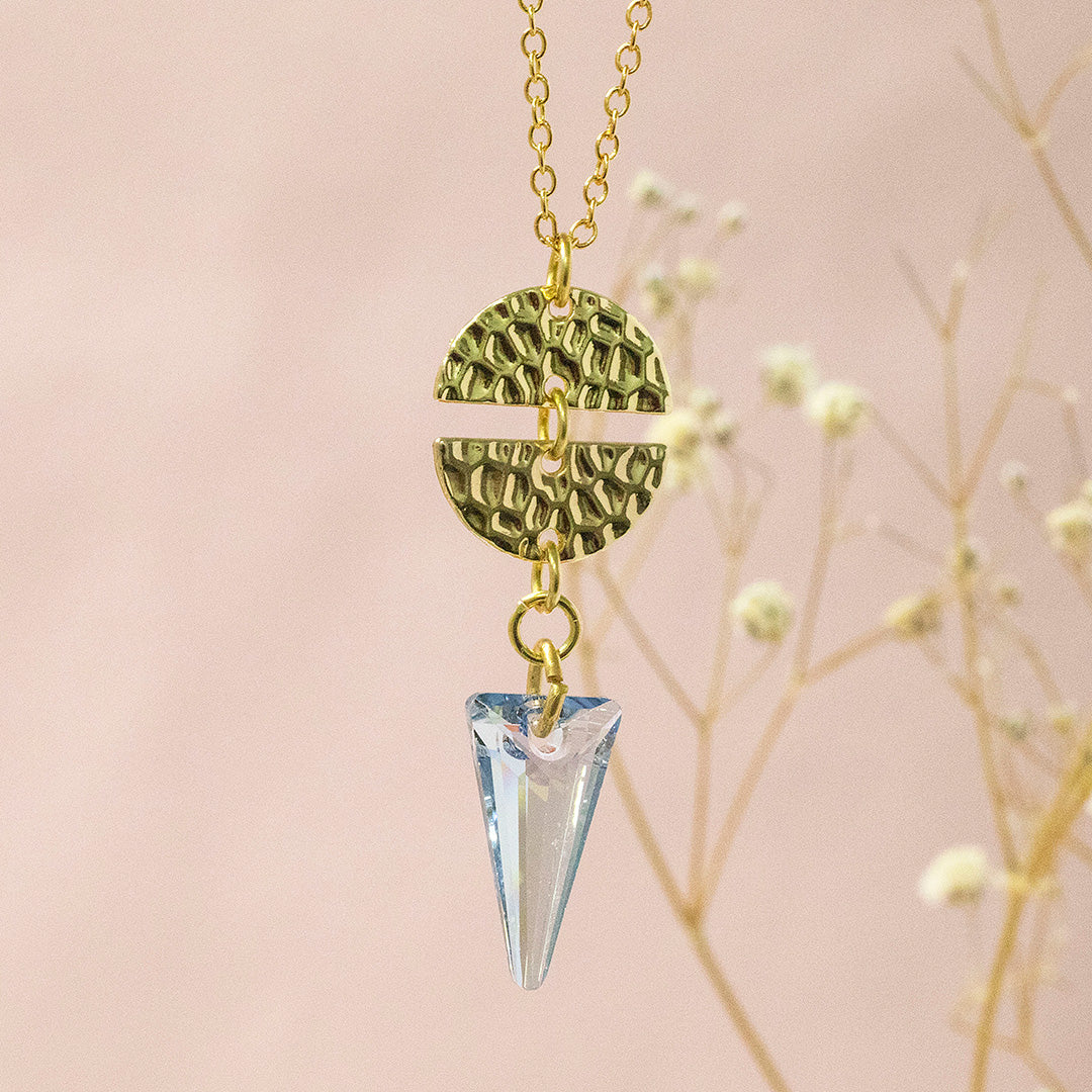 Joy by Corrine Smith Ero Halskette Gold Mondphase Blau 16-18