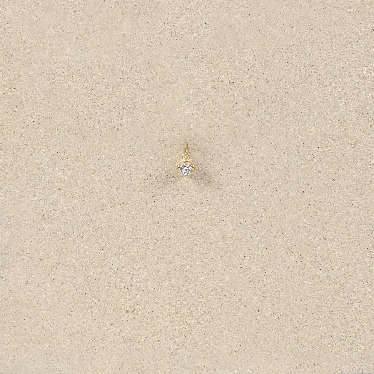 Stilnest Lux Anhänger Diamant 0,1ct 585 Gold 6,7mm