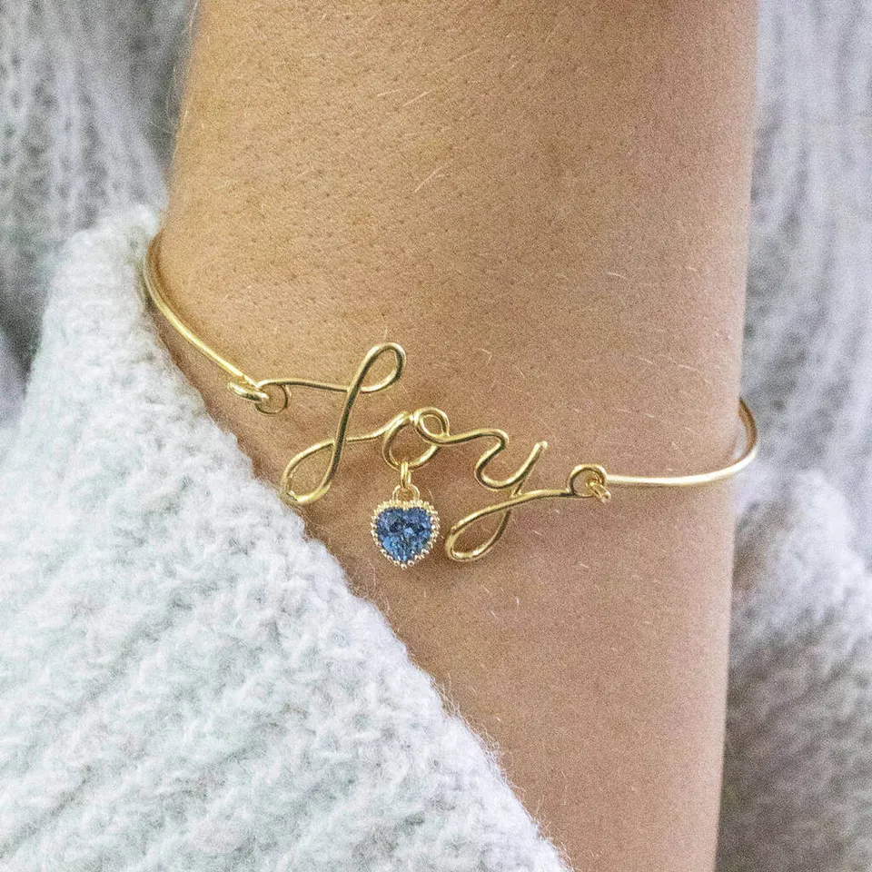 Joy by Corrine Smith JOY Armband Gold Herz Geburtsstein