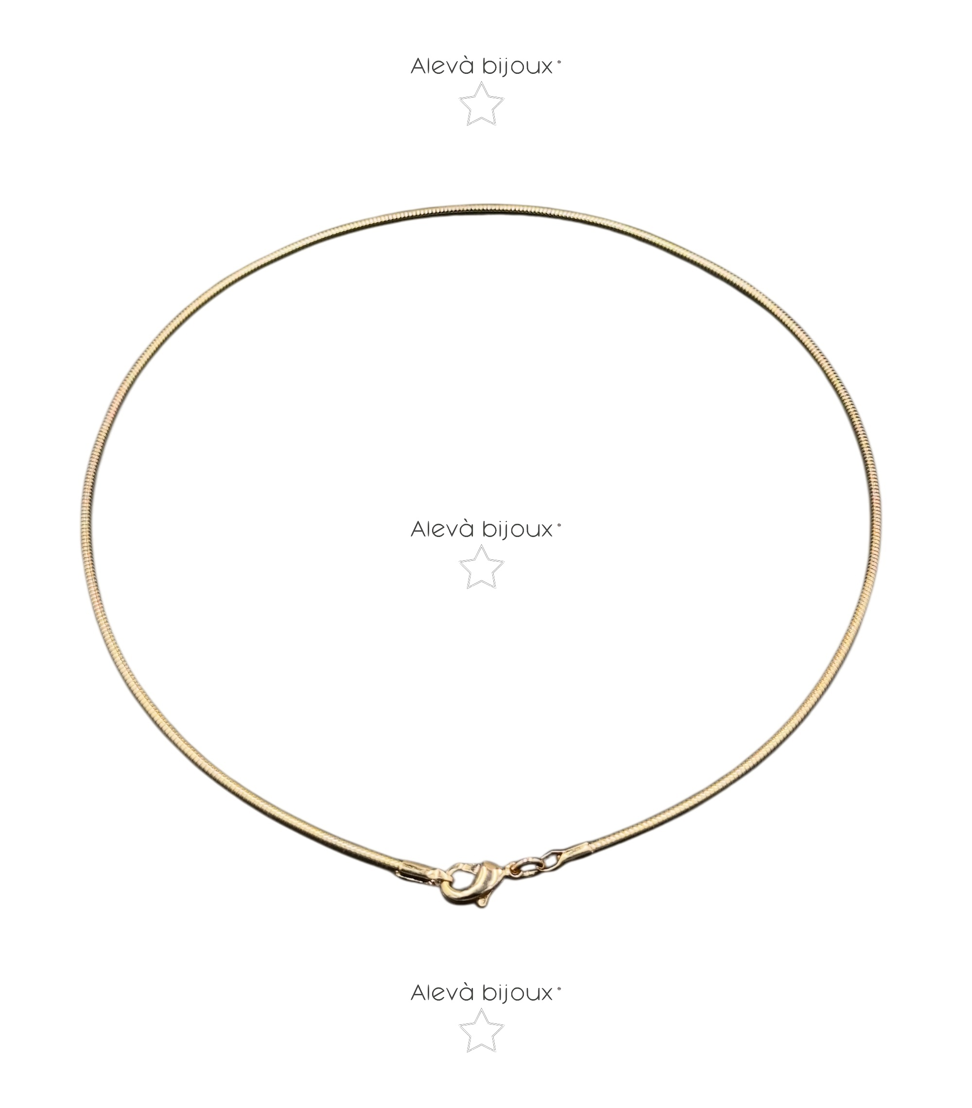 Alevá Bijoux Collane Collarino Filo Halskette Gold