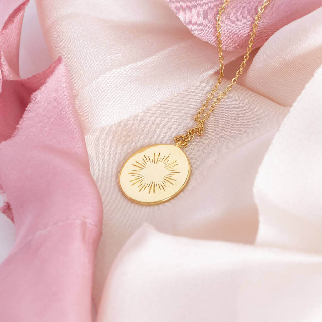 Joy by Corrine Smith Bright Star Oval Stern Halskette Gold