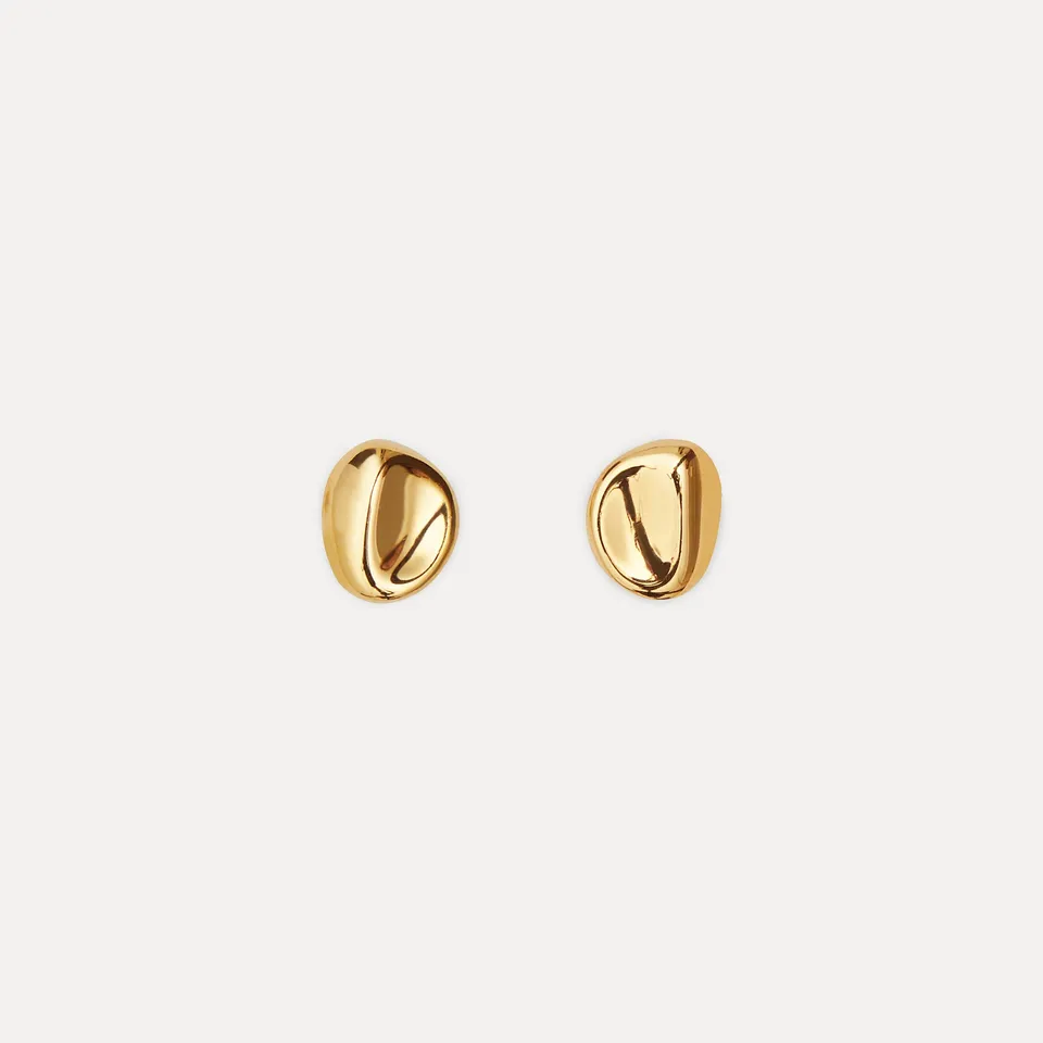 Stilnest The Dimples Ohrstecker 925 Silber Gold Vermeil