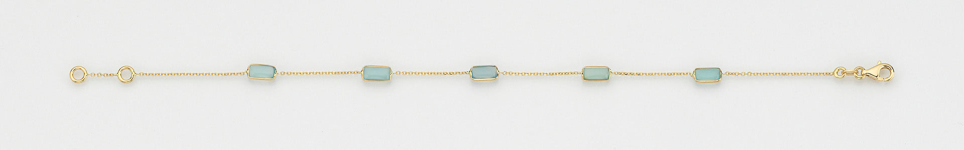 Eugen Rühle Armbänder 37.4900 Armband Gelbgold Aquamarin