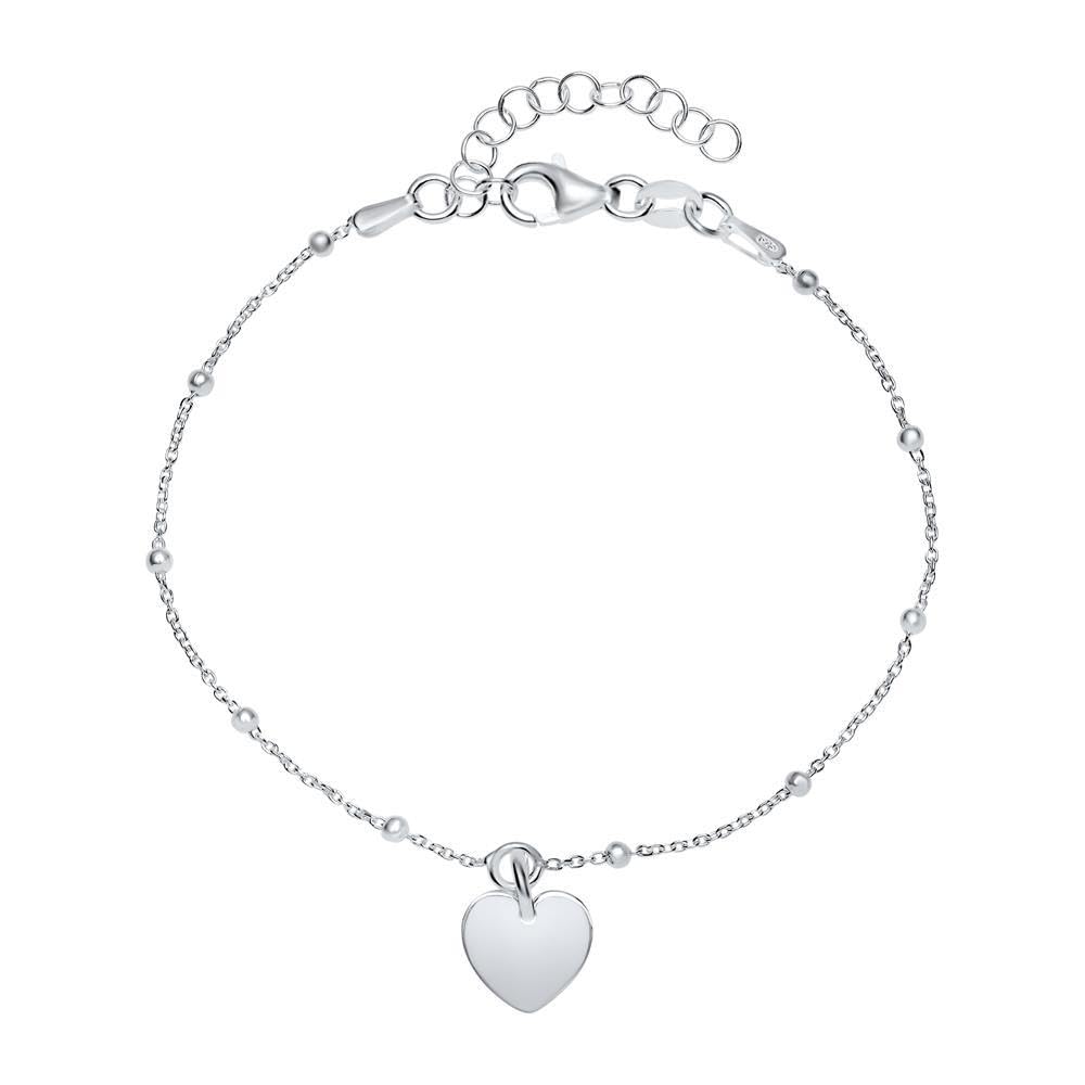 JEWLIX ID-Armbänder Herz Armband 925er Silber Damen