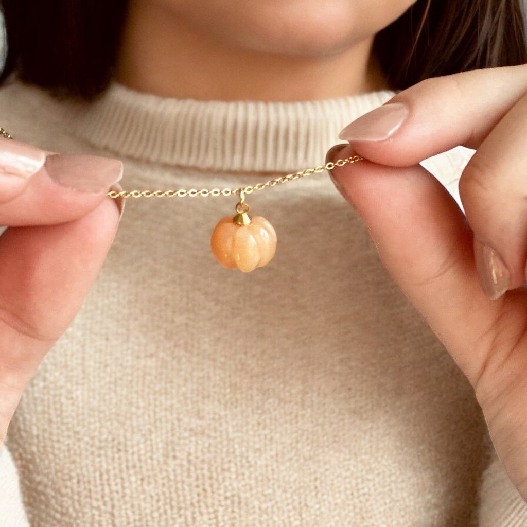 Joy by Corrine Smith Pumpkin Edelstein Halskette Gold