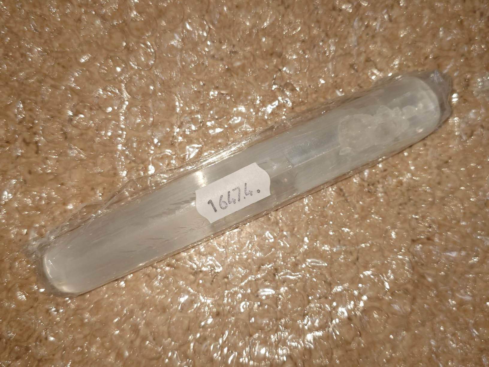 NKlaus Healing Crystals Selenit Massagestab 15 cm Reiki Stab 1 Stück