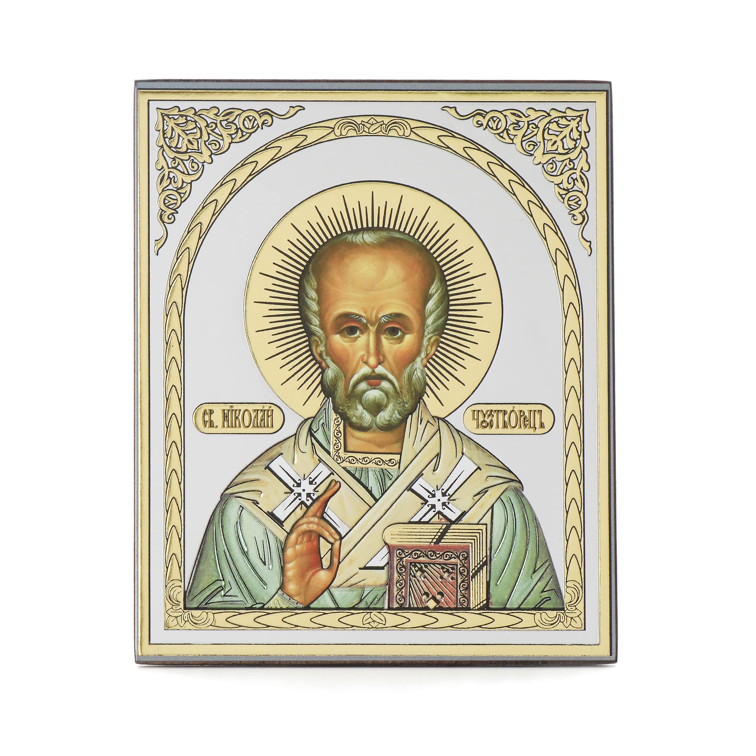 NKlaus Religious Icons Hl. Lukas Holz-Ikone 10x12cm
