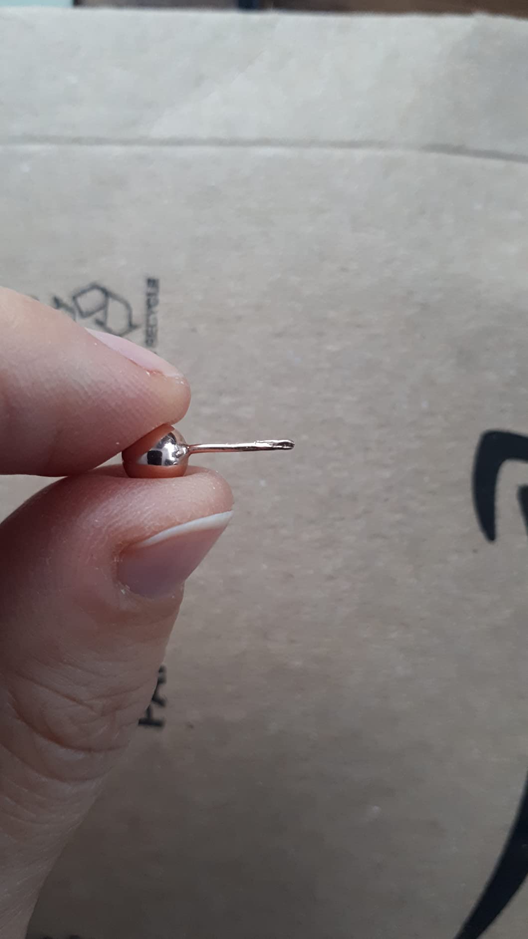 NKlaus Jewellery Kugelohrstecker 585 Rotgold Ø3,0mm Paar