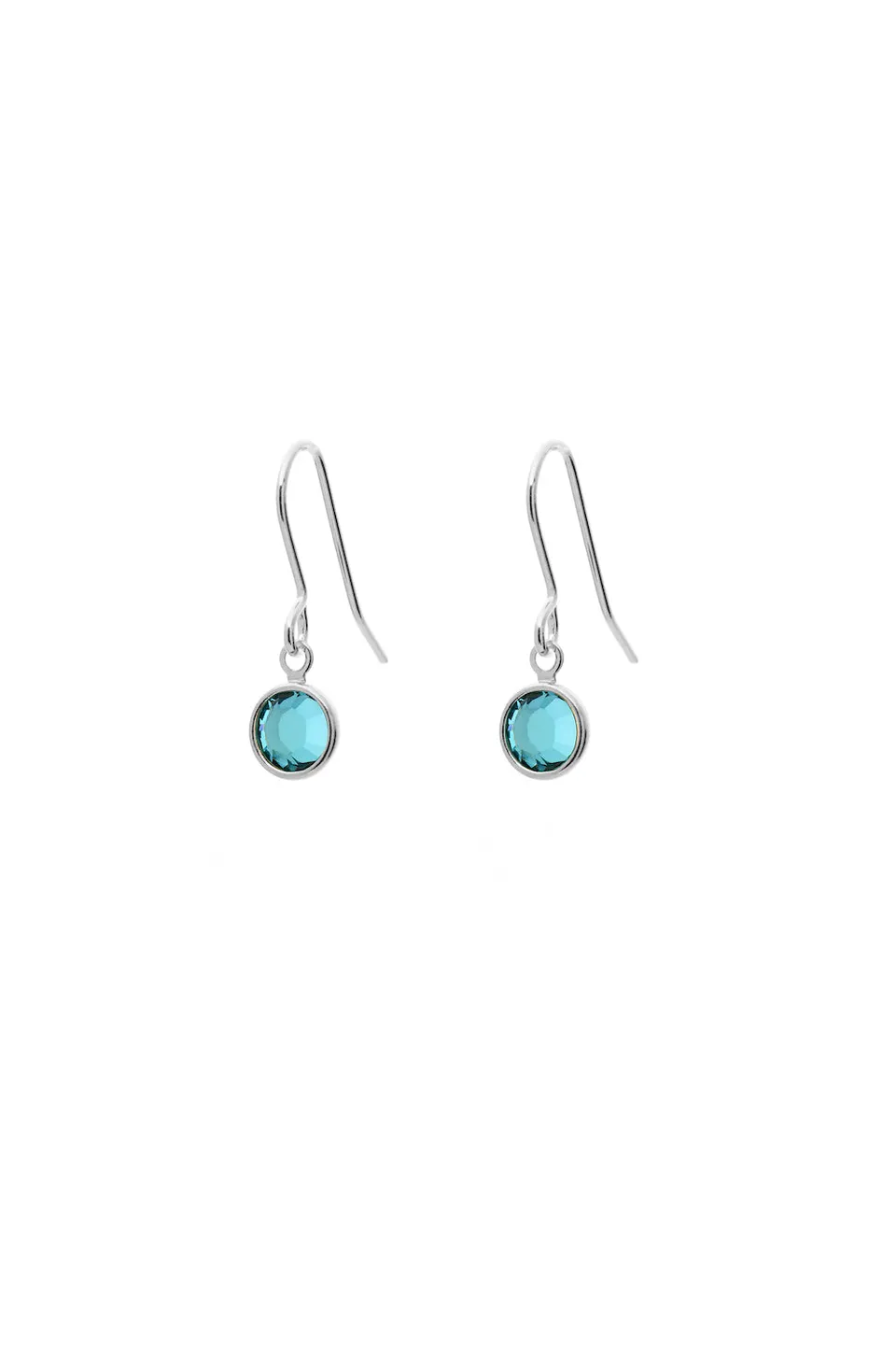 JOY by Corrine Smith Dezember Geburtsstein Ohrringe Silber Blau
