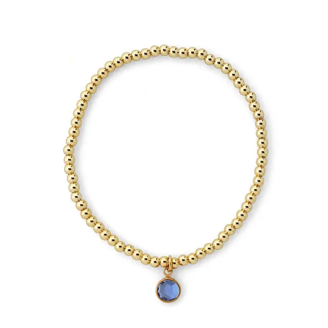 Joy by Corrine Smith September Armband Gold Saphir Stein