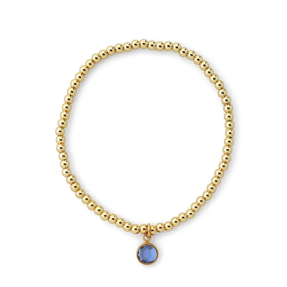 Joy by Corrine Smith September Armband Gold Saphir Stein