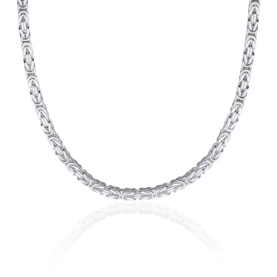 JEWLIX Königskette Herren 925er Silber 5mm Vierkant