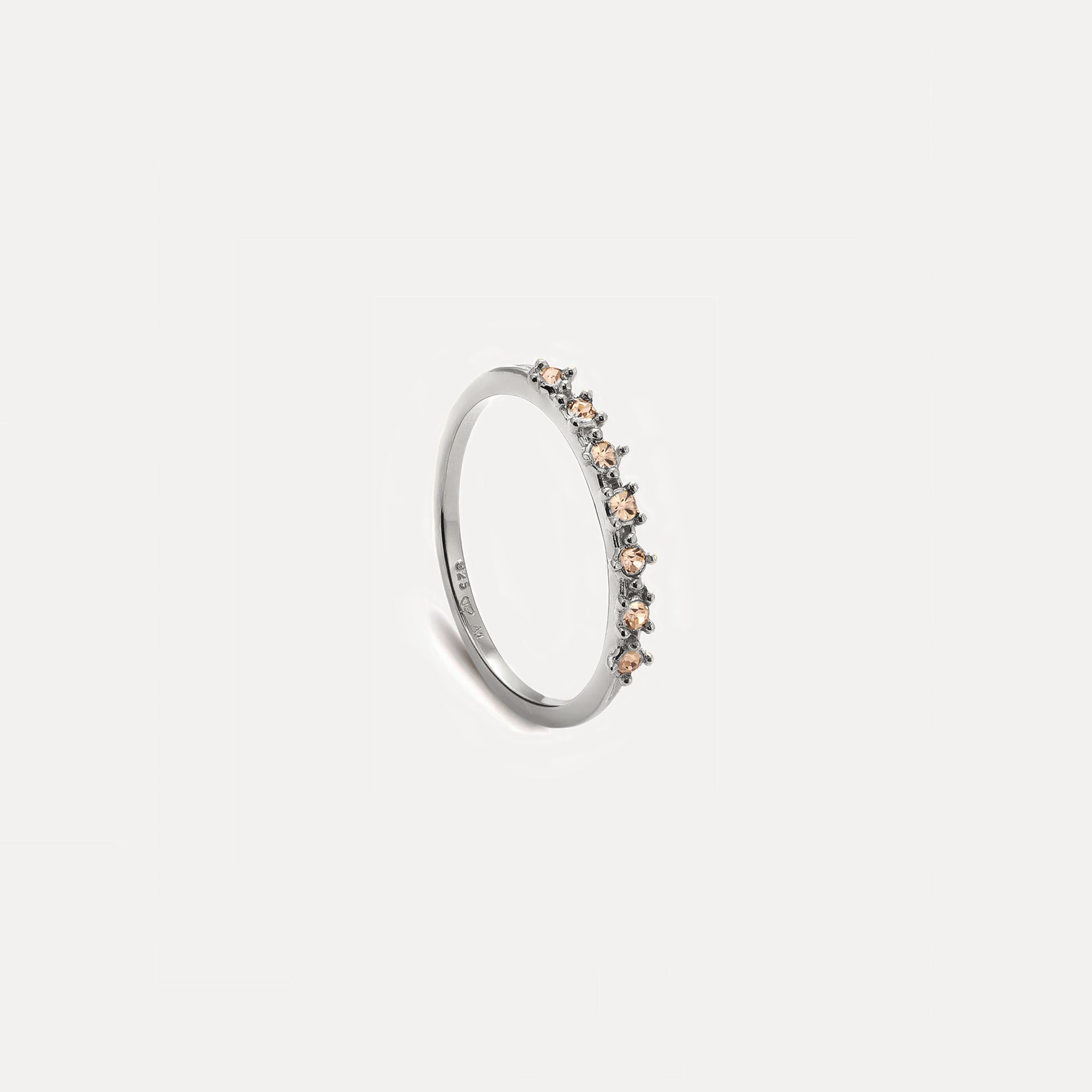 Stilnest Color Delight Ring Kristall gelb Gold Vermeil 52