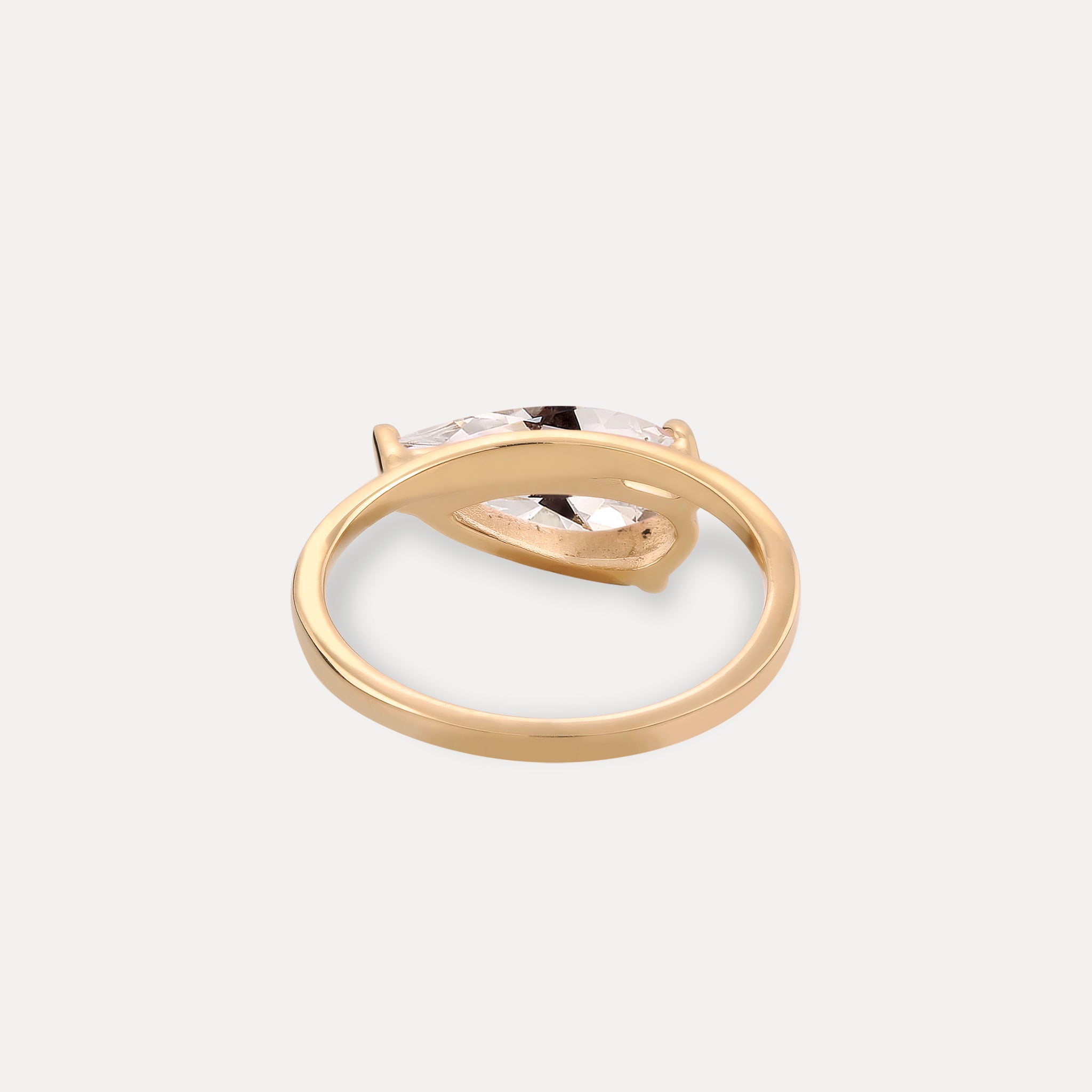 Stilnest Beryll Balance Drop Ring 585 Gold 54