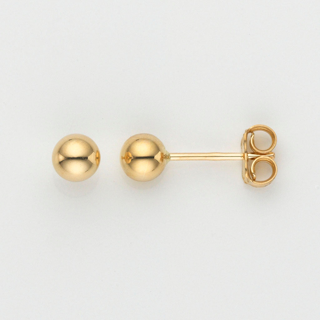 Eugen Rühle Ohrschmuck Kugel 5mm Ohrringe 585 Gelbgold 5,0 mm
