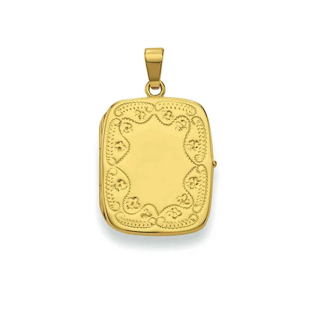 Eugen Rühle Anhänger Medaillon rechteckig 19x23mm 750 Gold