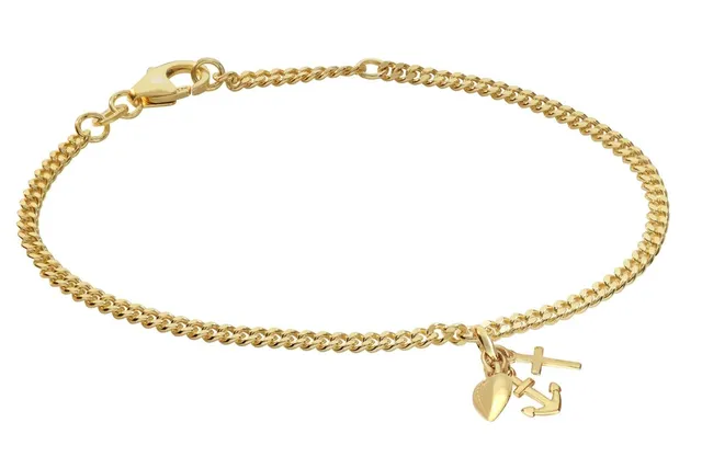 trendor Armbänder Mädchen-Armband Glaube Liebe Hoffnung Silber 925