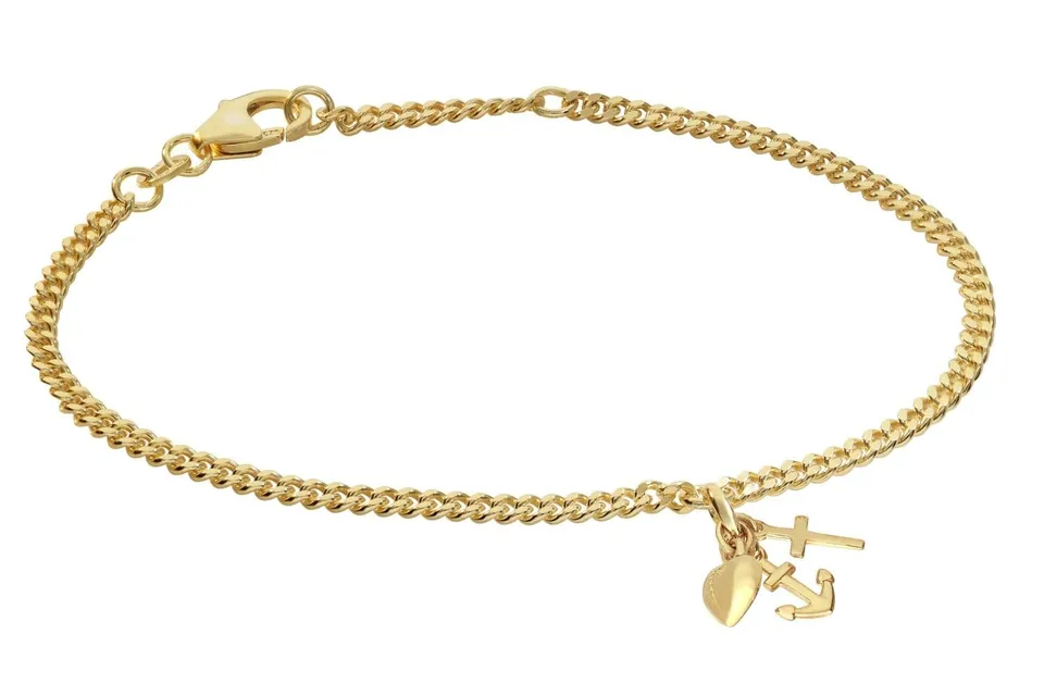 trendor Armbänder Mädchen-Armband Glaube Liebe Hoffnung Silber 925