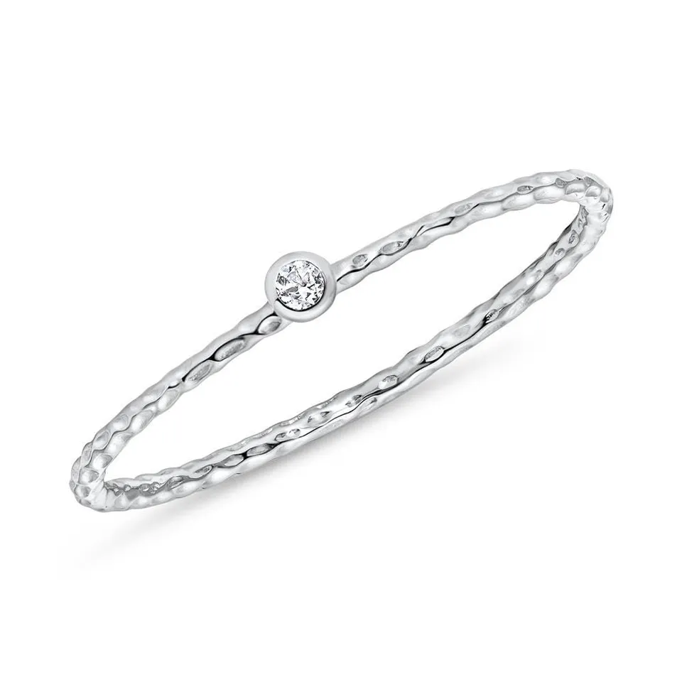 JEWLIX DR0523-W Damenring 585er Weißgold Weißtopas
