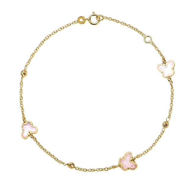 JEWLIX ID-Armbänder Schmetterlingsarmband 585er Gold Damen