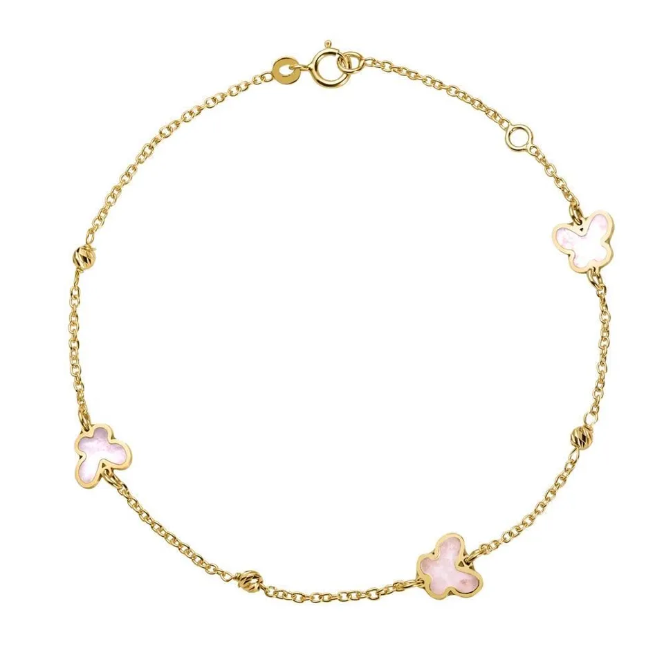 JEWLIX ID-Armbänder Schmetterlingsarmband 585er Gold Damen
