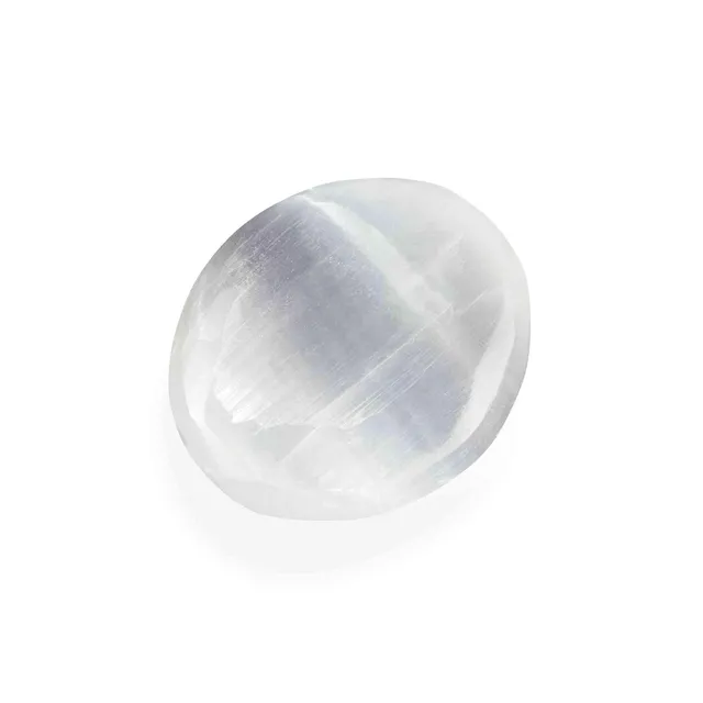 NKlaus Healing Crystals Selenit Handschmeichler Palmstein 33 g
