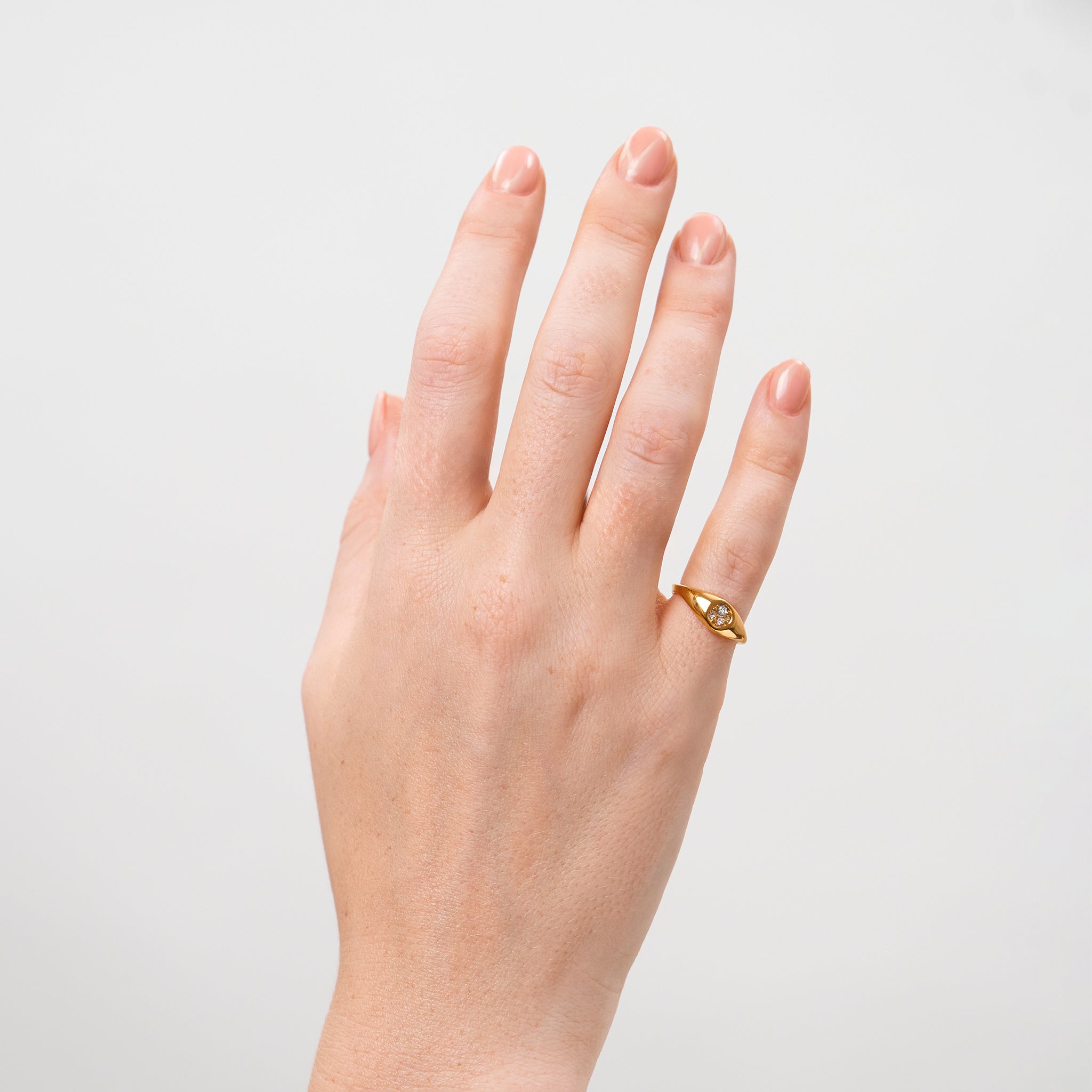 Stilnest Belong Pavé Ring Weiße Kristalle Gold Gr.52
