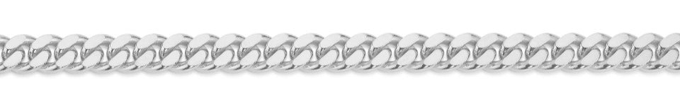 Eugen Rühle Panzerkette diamantiert 4,6 mm 925 Silber 45 cm