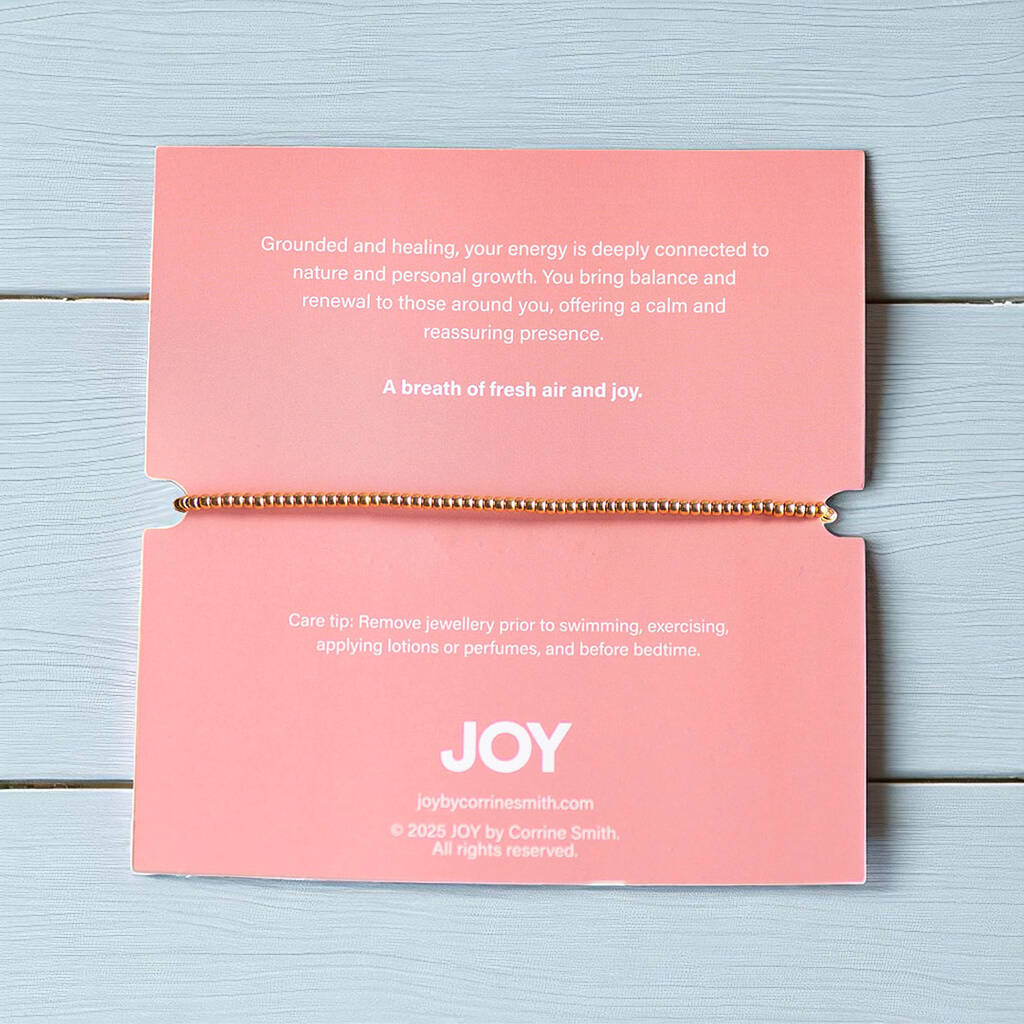 Joy by Corrine Smith Green Aura Armband Grün Kristall