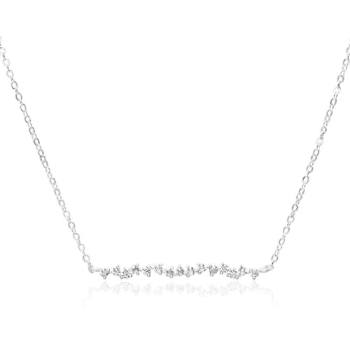 JEWLIX Ketten mit Anhänger Silberkette 925er Zirkonia Damen