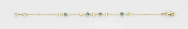 Eugen Rühle Armbänder 37.4900 Armband 585 Gelbgold Aquamarin