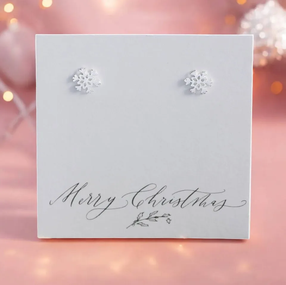 Joy by Corrine Smith Snowflake Ohrstecker Silber Schneeflocke