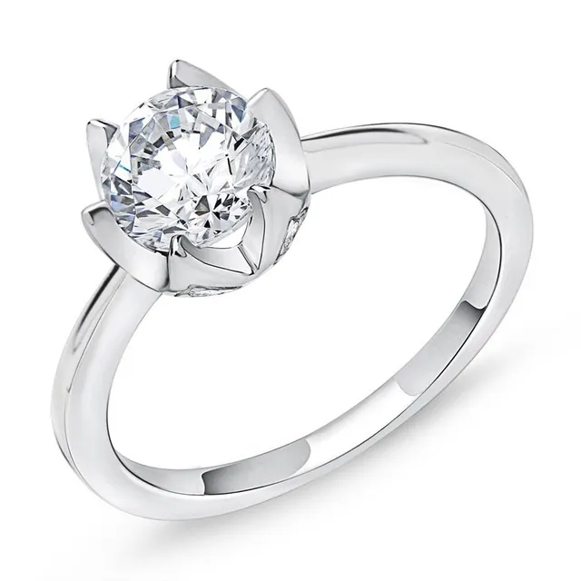 JEWLIX VR0121 Verlobungsring Silber 58mm Zirkonia