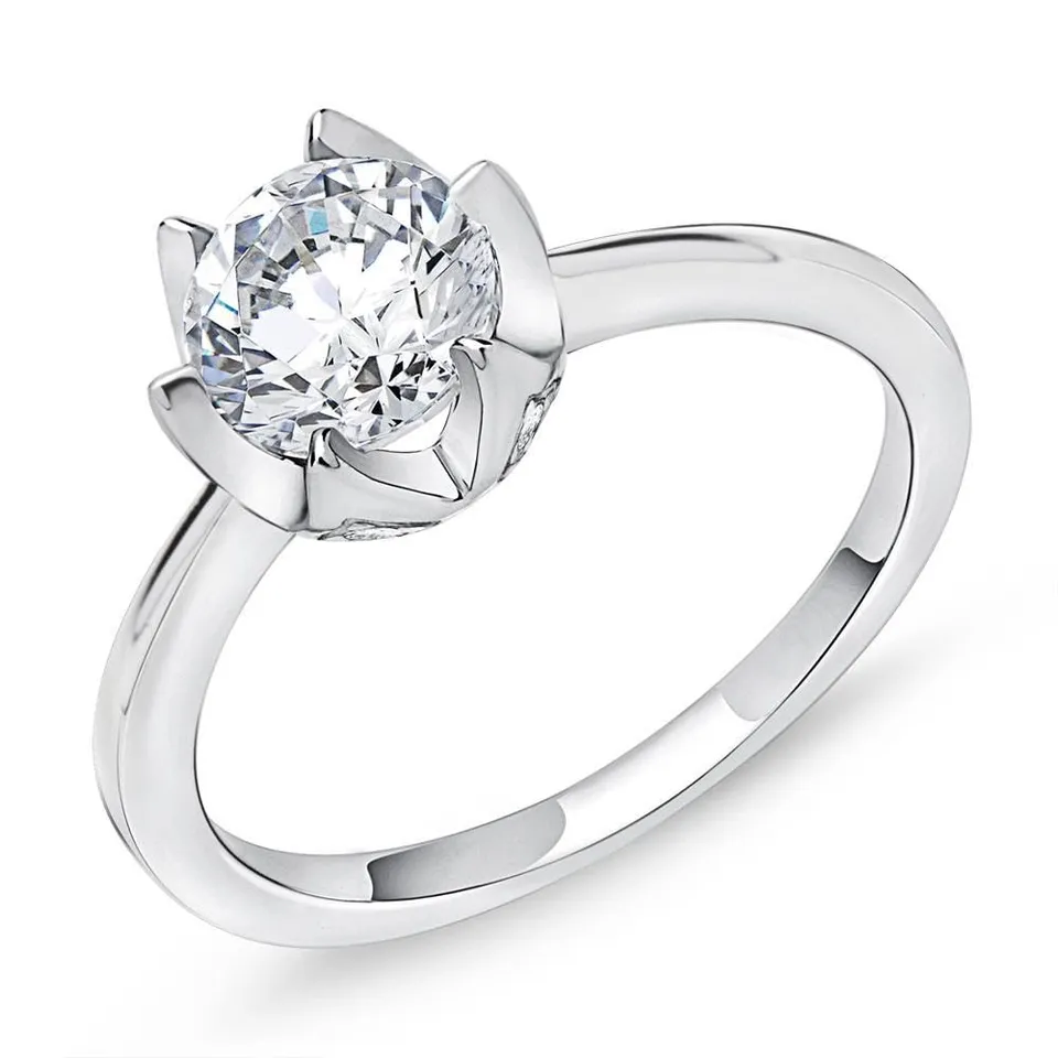 JEWLIX VR0121 Verlobungsring Silber 58mm Zirkonia