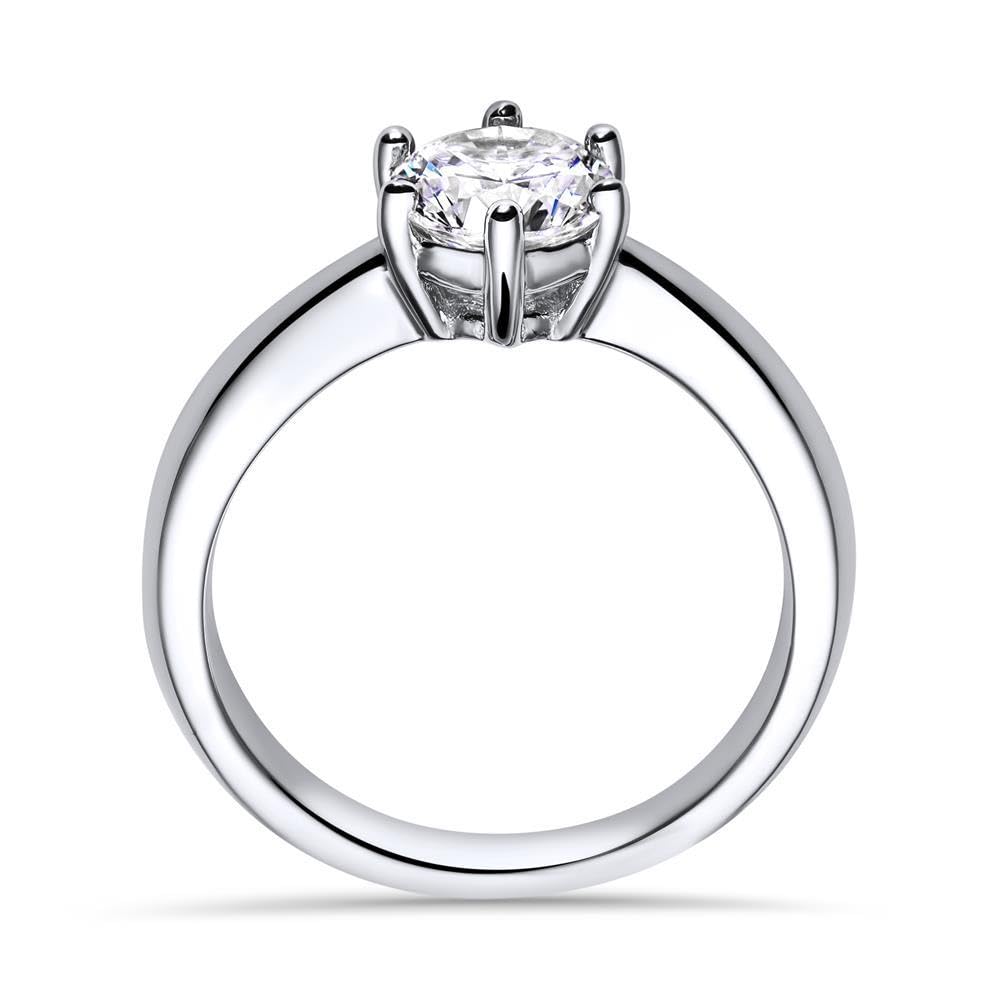 JEWLIX VR0037 Verlobungsring Silberring 925 Zirkonia