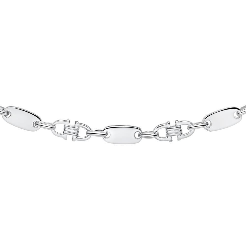 JEWLIX Panzerketten Plattenkette Silber Herren 70 cm