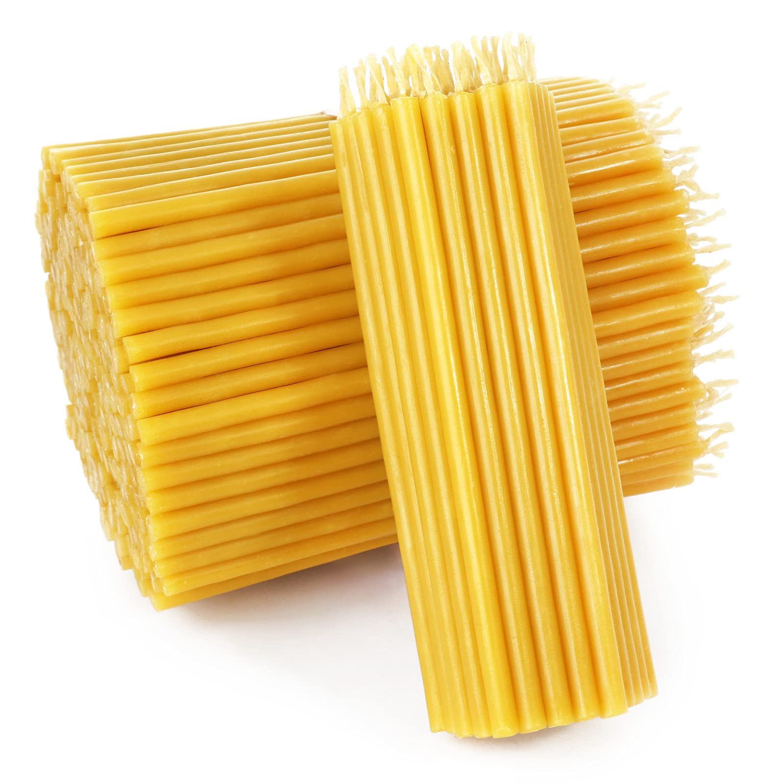 NKlaus Candles Bienenwachs Ritualkerzen gelb 14 cm 1200 St