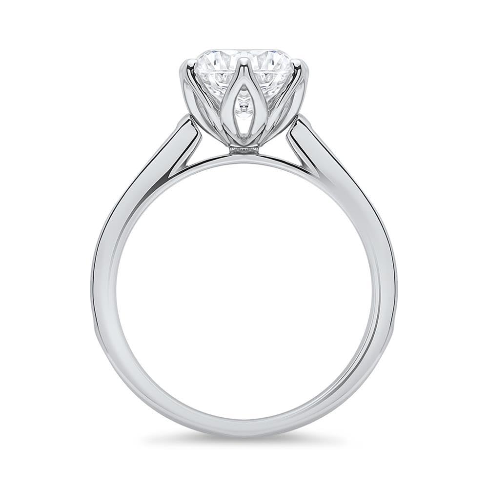 JEWLIX VR0048 Verlobungsring Silber 52mm Zirkonia