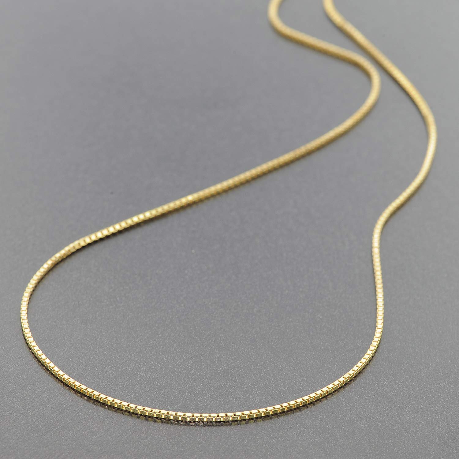 trendor 39450 Veneziakette Silber Goldplattiert 0,9 mm 50 cm