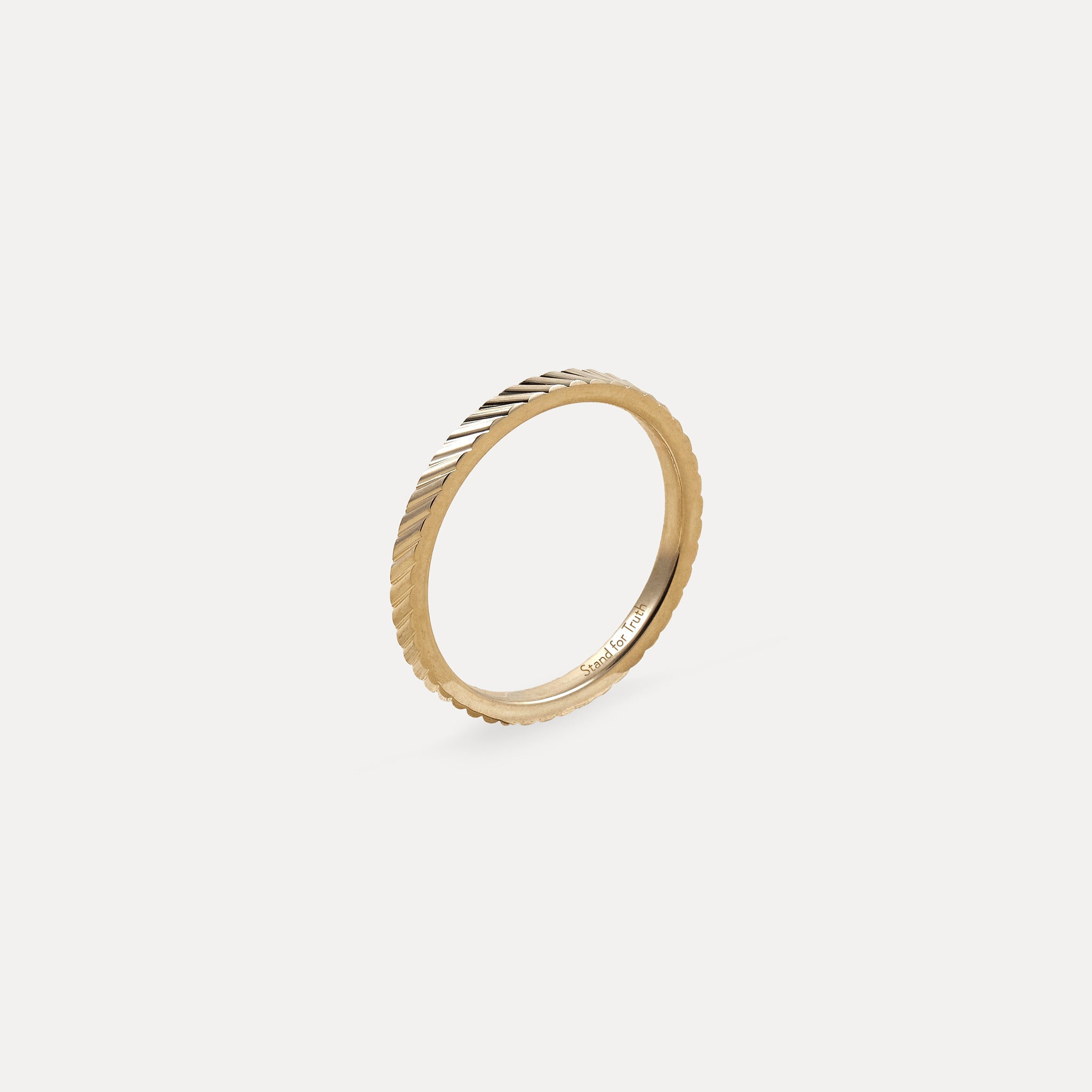 Stilnest Thin Fanned Fair Band Ring 585 Gold 54